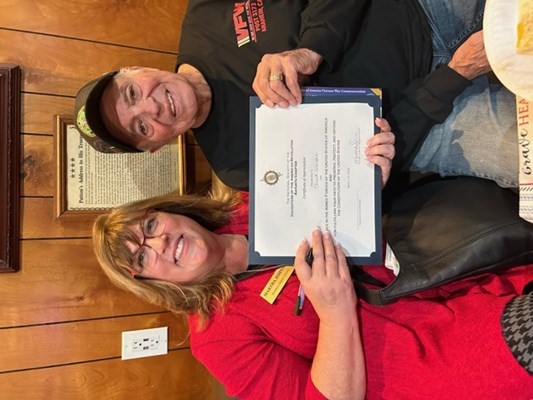 Honorary Partner ceremony for CA VVA Chapter 1024 by the CA Katuktu Chapter NSDAR.